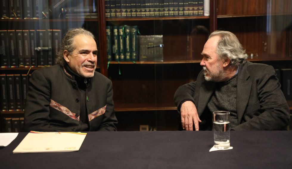 Juan Carlos Alurralde, secretario general de la Vicepresidencia, y Laurent Poulet