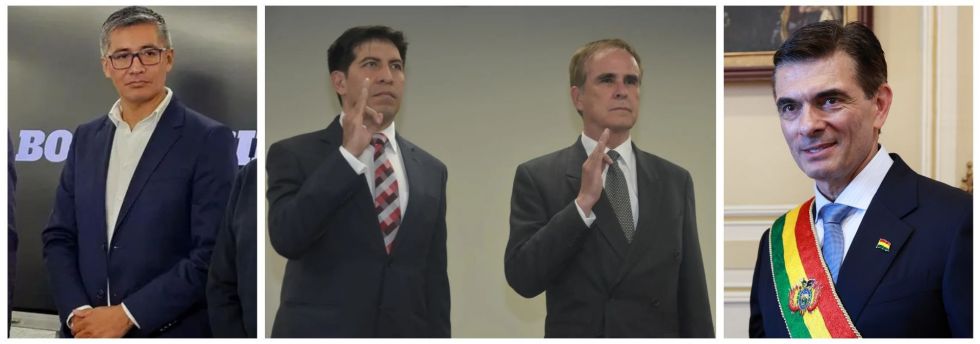 Gabriel Espinoza, Vladimir Fernández Quiroga, Mario Requena Pinto, Rodrigo Paz Pereira, El País