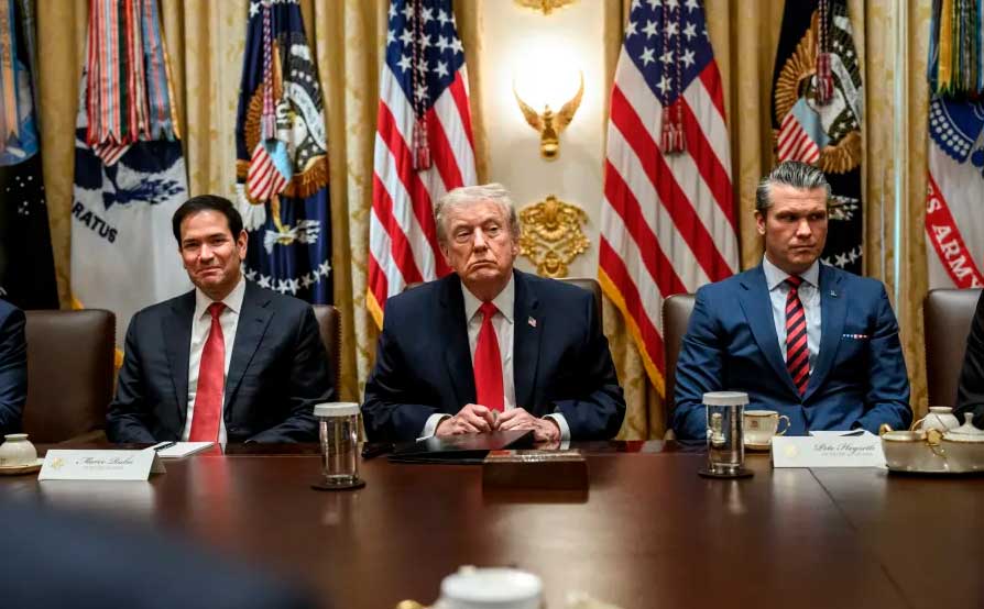 Rubio, Trump, Hegseth, El País